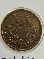 Portekiz 20 Centavos 1963. Bayraklı Kapamasında.