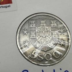 Portekiz 5 Escudo 1976. Bayraklı Kapamasında.
