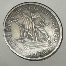 Portekiz 5 Escudo 1976. Bayraklı Kapamasında.