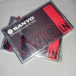 Sanyo C-60 LN Boş Teyp Kaseti. Made in Japan. Ambalajında Sıfır. ADET FİYATIDIR. stok 2 adet. Japonya üretimidir ve en az 40 yıllıktır.