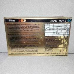 Raks HD-X II 90 Boş Teyp Kaseti, Ambalajında Sıfır.