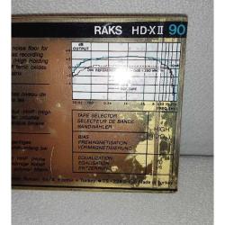 Raks HD-X II 90 Boş Teyp Kaseti, Ambalajında Sıfır.