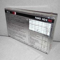 Raks HD-X 60 Boş Teyp Kaseti, Ambalajında Sıfır.