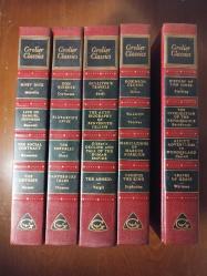 Grolier Classics  - ( 5 KİTAP - 1956 ) Moby Dick - Melville LIFE OF SAMUEL JOHNSON - BOSWELL THE SOCIAL CONTRACT - ROUSSEAU THE ODYSSEY - HOMER...