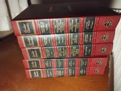 Grolier Classics  - ( 5 KİTAP - 1956 ) Moby Dick - Melville LIFE OF SAMUEL JOHNSON - BOSWELL THE SOCIAL CONTRACT - ROUSSEAU THE ODYSSEY - HOMER...