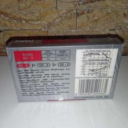 Raks ED-X 90 Boş Teyp Kaseti, Ambalajında Sıfır.