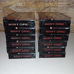 Sony CHF 60 Boş Teyp Kaseti, Ambalajında Sıfır. ADET FİYATIDIR. stok 12 adet