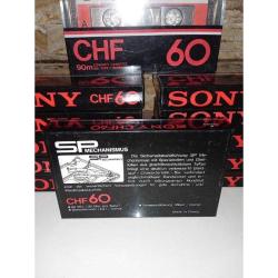 Sony CHF 60 Boş Teyp Kaseti, Ambalajında Sıfır. ADET FİYATIDIR. stok 12 adet