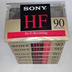 Sony HF 90 Boş Teyp Kaseti, Ambalajında Sıfır. ADET FİYATIDIR. stok 7 adet.