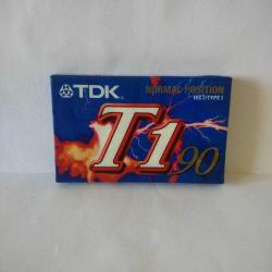TDK T1 90 Boş Teyp Kaseti, Ambalajında Sıfır.