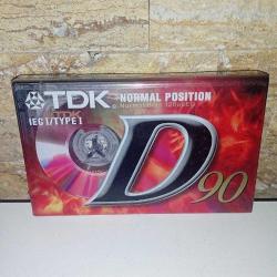 TDK D 90 Boş Teyp Kaseti, Ambalajında Sıfır.