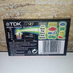 TDK D 90 Boş Teyp Kaseti, Ambalajında Sıfır.