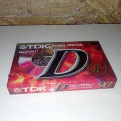 TDK D 90 Boş Teyp Kaseti, Ambalajında Sıfır.