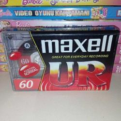 Maxell UR 60 Boş Teyp Kaseti. Ambalajında