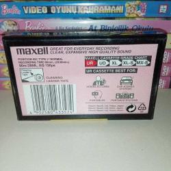 Maxell UR 60 Boş Teyp Kaseti. Ambalajında