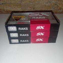 Raks SX 90 Boş Teyp Kaseti, Ambalajında Sıfır. ADET FİYATIDIR. stok 3 adet.