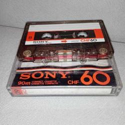 Sony CHF 60 Boş Teyp Kaseti. Yazısız. Hiç kullanılmadı. Sadece jelatini yok