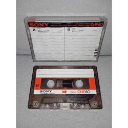 Sony CHF 60 Boş Teyp Kaseti. Yazısız. Hiç kullanılmadı. Sadece jelatini yok