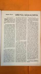 YENİ İNSAN BİLİM, SANAT, DÜŞÜN, EDEBİYAT DERGİSİ - SAYI : 29 -  MAYIS 1965 -  FİKRET ÜRGÜP - SAİT FAİK ABASIYANIK - PAUL VALÉRY - JAMES JOYCE - FAZIL HÜSNÜ DAĞLARCA - CAHİT SITKI TARANCI - FAKİR BAYKURT - MERAL ÇELEN - DEMİR ÖZLÜ - SÖREN KIERKEGAARD - ALBERT CAMUS - SAİT FAİKİ ANIŞ - İSTANBUL MAYISLARI - TOPLUMBİLİMSEL AÇIDAN BİR İNCELEME DENEMESİ II - BİREYSEL BAŞKALDIRMA - CAHİT TANYOL - YAHYA KEMAL - AHMET HAŞİM - MALLARMÉ - BAUDELAIRE - TEVFİK FİKRET - CENAP ŞAHABETTİN - ABDÜLHAK HÂMİD - AHMET HAMDİ TANPINAR - AHMET KUDSİ TECER - NÂZIM HİKMET - NECİP FAZIL - NUREDDİN ATAÇ - PEYAMİ SAFA - ŞEKİP TUNÇ - HİLMİ ZİYA ÜLKEN - ZİYA GÖKALP - ORHAN SEYFİ - YUSUF ZİYA - FARUK NAFİZ - ENİS BEHİÇ - CHARLES BAUDELAIRE - VERLAINE - BİZİM KUŞAK - FİLİZOF ADAM - ZIYA SOMAR - FELSEFEDEN NE ANLIYORUZ - ZİYA SOMAR - DEMİR ÖZLÜ - CAHİT TANYOL - MEHMET SEYDA - MERAL ÇELEN - FİKRET ÜRGÜP - MEL'SA ERDÖNMEZ - HÜSEYİN KASAP - HASAN KAVRUK - DİNÇER ERİMEZ - BEHÇET NECATİGİL - SAİT FAİK ABASIYANIK  - 42 SAYFA