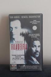 FİLADELFİA VHS KASET FİLM.  TOM HANKS-DENZEL WASHİNGTON.  KONDİSYON YÜKSEK KOLEKSİYONLUK NADİR YURTDIŞI BASKI