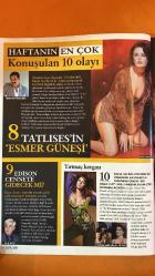 HAFTA SONU DERGİSİ -  SAYI: 11 14-20 MART 2007 - HÜLYA KOÇYİĞİT - GÜLŞAH ALKOÇLAR - NESLİŞAH ALKOÇLAR - EDA TAŞPINAR - JOHNNY DEPP - NİLÜFER - ELİF ERGÜN - MEHMET Y. YILMAZ - FERHAN KAYA POROY - YÜKSEL ŞENGÜL - BEKİR SAÇAR - ERTAN GÖKEMRE - AYŞE FERHANGİL - YAŞAR ÇAKMAK - MERVE SARAÇ - SERKAN BAL - REFİK TÜRK - GAYE AKIN - ASUMAN AYDIN - ÖZER AHISKA - MEHMET ÜSTÜNDAĞ - KORAY GÖKKAYA - ERDAL İPEKEŞEN - ZİYNET ATTİLA - YEŞİM DENİZEL - MEHMET MUHİDDİN SİRER - ORHAN TAŞKIN - DİDEM KURUCU - SERVET KAVASOĞLU - CEM M. BAŞAR - ŞAFAK ÖZHAN - HATİCE ERDİNÇ - NUSRET KİNMİLİOĞLU - AYSUN KAYACI - ELIZABETH HURLEY - ARUN NAYAR - KENAN DOĞULU - SİBEL TÜZÜN - TUĞBA ÖZAY - ŞEBNEM SCHAEFFER - MEHMET AĞAR - SÜHEYL UYGUR - BEHZAT UYGUR - ARZU YANARDAĞ - BURAK GÜRPINAR - CENK ERTAN - ALİ SERTER - GAMZE ÖZÇELİK - İBRAHİM DOĞAN - AKIN ALANUR - SON DOĞAN - ZEYNEP TOKUŞ - ROBERT BEAUCHAMP - ASENA - JAN LUGGENHOLCHER - MARIAH CAREY - MANOLO BLAHNIK - PRADA - DOLCE & GABBANA - VERSACE - HİLAL CEBECİ   - 84 SAYFA
