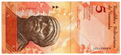 Venezuela 2008 Yılı 5 Bolivar  Çil