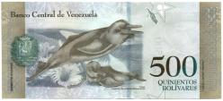 Venezuela 2017 Yılı 500 Bolivar  Çil