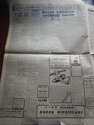 Cumhuriyet Gazetesi - 12 Mart 1952 - Ege'den notlar yazan Nadir Nadi Başmakale - Amiral Carney Bugün öğleden sonra geliyor - Rusya'nın gönderdiği notalarda Kremlin Almanya'nın silahlandırılmasını istiyor - kalkınma kongresinin dünkü çalışmaları - Tahran'da aleyhimizdeki neşriyat - Sağlık Bakanı Ekrem Hayri Üstündağ vapurda yazarımızla görüşürken fotoğraf - Hasanoğlan köy enstitüsü meselesi - Taşan asi nehri Antakya'da bir gazinoyu sürükledi - veremin yeni bulunan ilacı Amerika'yı birbirine kattı - Bir Beyaz Gömleklinin Dramı yazan Doktor Burhan Öncel Yazı Dizisi - Remzi Kitabevi sahibi Remzi Bengi'nin evi soyuldu - Panaroma yazan Yakup Kadri Karaosmanoğlu - Mısır'da Vefd Partisi Hilali Paşa'ya karşı cephe aldı - nefis muhasebesi yazan Burhan Felek - Kore'de şehit ve yaralı listesi - sovyetlerin olimpiyat anlayışındaki fark - İstanbul belediyesi şehir tiyatroları dram kısmında Şakacı komedi kısmında Bir Kavuk Devrildi - Karolina Filmi Kadıköy yurt sinemasında - şehirden röportajlar