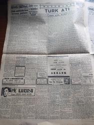 Cumhuriyet Gazetesi - 5 Mayıs 1953 - dostluk vazifesi yazan  Cumhuriyet Başmakale - Başbakan Adnan Menderes'in dünkü basın toplantısı 4,5 saat sürdü fotoğraf - Adnan Menderes paramızın kıymeti buğday ihracatı ve hayat pahalılığına dair geniş izahlarda bulundu - Irak Kralı İkinci Faysal'ın tahta çıkışından fotoğraflar - Nehru'ya suikast teşebbüsü - NATO deniz piyadesi komutanı Erskin İzmir'e geldi - dünyanın sayılı zenginlerinden Şeyh Bin Zait Şahbud İstanbul'da - 1953 Türkiye Güzellik müsabakası güzellerini neşre yakında başlıyoruz - silahlı kuvvetler Güreş Şampiyonası dün gece sona erdi - Piç Kurusu Yazan Azmiye Hami Güven Yazı Dizisi - Türk Atı yazan İsmail Habip Sevük - Acayip Bir Müessese yazan Burhan Felek - BBC'nin taç giyme töreni için hazırlığı - İstanbul'da Day isminde büyük bir film şirketi kuruldu - Cennet Yolu yazan Steinbeck Yazı Dizisi - Fenerbahçe Galatasaray amatör takımları final karşılaşması - yeni milli takım kadromuz - Cannes Film Festivali - Veled Çelebi İzbudak