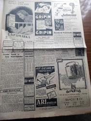 Cumhuriyet Gazetesi - 5 Mayıs 1953 - dostluk vazifesi yazan  Cumhuriyet Başmakale - Başbakan Adnan Menderes'in dünkü basın toplantısı 4,5 saat sürdü fotoğraf - Adnan Menderes paramızın kıymeti buğday ihracatı ve hayat pahalılığına dair geniş izahlarda bulundu - Irak Kralı İkinci Faysal'ın tahta çıkışından fotoğraflar - Nehru'ya suikast teşebbüsü - NATO deniz piyadesi komutanı Erskin İzmir'e geldi - dünyanın sayılı zenginlerinden Şeyh Bin Zait Şahbud İstanbul'da - 1953 Türkiye Güzellik müsabakası güzellerini neşre yakında başlıyoruz - silahlı kuvvetler Güreş Şampiyonası dün gece sona erdi - Piç Kurusu Yazan Azmiye Hami Güven Yazı Dizisi - Türk Atı yazan İsmail Habip Sevük - Acayip Bir Müessese yazan Burhan Felek - BBC'nin taç giyme töreni için hazırlığı - İstanbul'da Day isminde büyük bir film şirketi kuruldu - Cennet Yolu yazan Steinbeck Yazı Dizisi - Fenerbahçe Galatasaray amatör takımları final karşılaşması - yeni milli takım kadromuz - Cannes Film Festivali - Veled Çelebi İzbudak