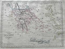 Yunanistan Haritası- Carte de la Grèce et de l’Archipel – 1833