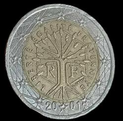 Fransa 2001 2 Euro