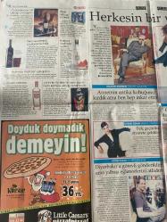 HÜRRİYET GAZETESİ DOĞUM GÜNÜ HEDİYESİ- 25 ARALIK 2007- Cahit Akyol-Haldun Dormen-Eysan Özım-Acun Ilıcalı-Tülin Şahin-İzzet Çapa-Özlem Kaymaz-Hande Yener-Aysun Kayacı-Şevki Tokat-Bade Nosa-Koşuman-Cem Özütürk  Şarabın köpürdüğü gece-İthal şampanya alırken dikkat edin-Türkiye’nin kokteyl şampiyonu-Şampanyaların tadı ve fiyatı-Çocuklar için özel üzüm suyu-Engeller değişiyor-Parti sihirbazları iş başında-Partiye katıl ama içkili araba kullanma-Parti paketinde konfeti de var maske de-Herkesin bir yılbaşı hikayesi vardır-Annemin antika koltuğunu kırdık ama ben hep inkar ettim-Feleg geçirdim ziyarete geldim-Diyarbakır’a görevli gönderildim ama yılbaşı eğlencelerini atladım-Herkes havai fişek patlattı ben su çiçeği kabarcıklarımı-2 meyve suyuna 1500 pound hesap geldi, itiraz edince kendimizi arka odada bulduk-O gece koleksiyona yağ damlatmadan hindiyi yiyip bitirdik ama ben de bittim-Asker sevgilim geldi çılgın gibi eğlendik-Votkalı 10 harika-Eğlencede son moda shot-Neo reklamına uluslararası