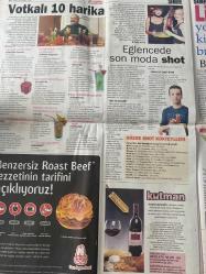 HÜRRİYET GAZETESİ DOĞUM GÜNÜ HEDİYESİ- 25 ARALIK 2007- Cahit Akyol-Haldun Dormen-Eysan Özım-Acun Ilıcalı-Tülin Şahin-İzzet Çapa-Özlem Kaymaz-Hande Yener-Aysun Kayacı-Şevki Tokat-Bade Nosa-Koşuman-Cem Özütürk  Şarabın köpürdüğü gece-İthal şampanya alırken dikkat edin-Türkiye’nin kokteyl şampiyonu-Şampanyaların tadı ve fiyatı-Çocuklar için özel üzüm suyu-Engeller değişiyor-Parti sihirbazları iş başında-Partiye katıl ama içkili araba kullanma-Parti paketinde konfeti de var maske de-Herkesin bir yılbaşı hikayesi vardır-Annemin antika koltuğunu kırdık ama ben hep inkar ettim-Feleg geçirdim ziyarete geldim-Diyarbakır’a görevli gönderildim ama yılbaşı eğlencelerini atladım-Herkes havai fişek patlattı ben su çiçeği kabarcıklarımı-2 meyve suyuna 1500 pound hesap geldi, itiraz edince kendimizi arka odada bulduk-O gece koleksiyona yağ damlatmadan hindiyi yiyip bitirdik ama ben de bittim-Asker sevgilim geldi çılgın gibi eğlendik-Votkalı 10 harika-Eğlencede son moda shot-Neo reklamına uluslararası