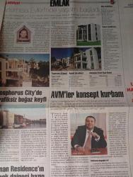 Milliyet GAZETESİ -19 temmuz 2008-Enver Yücel - Doğan Grubu - Üngün Yıldırım - Tülin İleri - Erol Özmandıracı - Halit Ürün - Burhan Gökay - Selim Yücel - Yusuf Şahin - Murat Akdoğan - Melih Araz - Sıtkı Arıkan - Ercüment Eryılmaz - Fikret İkiz - Erdinç Balaban - Yusuf Ersoy - Orhan Ayhan - Turgut Hakkı Polat - Hasan Kaya - Sefa Yüce - Konut sektörü ’alıcı piyasası’na döndü - Emlak ofislerine büyük fırsat - Konut kredileri 36.49 milyar YTL’ye ulaştı - Genel müdürlük binaları ondan soruluyor - Çorlu’nun antik kentinde yaşam 2009’da başlayacak - 1 haftada hükümetin evi yapıyor - Artemisia Evleri’nde yaşam başladı - AVM’ler konsept kurbanı - Bosphorus City’de trafiksiz boğaz keyfi - Canan Residence’ın örnek dairesi hazır - Pendik Park Outlet Center ağustosta açılıyor