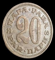 Yugoslavya 1965 20 Para
