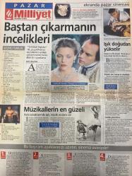 MİLLİYET PAZAR GAZETESİ DOĞUM GÜNÜ HEDİYESİ- 4 MART 20001 -Michael Schumacher-atıl kutoğlu-Muharrem geylan-Serhan geylan-Ayşe Ege-Ece Ege-Özlem Tekin-Ercan arslan-İlber ortaylı-Fazıl Say-Mine Kırıkkanat-Yasemin Çongar-saçına göre sevgili-Gani müjde peynir gemisi-Alin taşçıyan-soğuk Savaş bitmedi-Geoffrey Rush-John LeCarre-John Boorman-Ahmet Tulgar-ece Temel kuran-Şişmanlığa kurban olmayın-bulmaca-Sezen Aksu-Tarık Akan-kadınlar ne ister-Sema Aslan-Genco erkal-marilyn monroe-Juan Pablo Montoya-Mehmet tez-Kenan Işık’ın İstanbul’u-Barış içinde bir cümbüş-Donatella Piatti-Elif Şafak-Haluk bilginer-Ülkü Tamer-Nevsal Elevli-Pivot-Ali Rıza Kardüz-Feridun Ügümü-Serdar erener-dr.lowe
