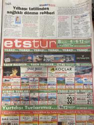 HÜRRİYET SEYAHAT GAZETESİ DOĞUM GÜNÜ HEDİYESİ-  24 ARALIK 2007 -2008’de hangi şehirde girmek istersiniz-Paris-Londra-Moskova-New York-Berlin-Trablusgarp’a asude yaşanıyor hayat huzurla akıp gidiyor-Haluk Dursun-hava toprak ve su iç hayatımız bu-mikdat kadıoğlu-en uzun kayak pisti-Razi Canikligil-Aydın Ulun-Faruk Zabcı-Nerdun Hacıoğlu-Muammer elveren-gece boyunca yine nehrinde tekne turu yeni yıla girerken champs elysees şovu-Peter gabriel-burcu okutulmuş-Taner sağtürk-Yalçın pekşen-Doğan hızlan-Serdar Ortaç-ziynet Sali-grup turkuaz-Sibel Can