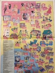 TOYS GAZETESİ DOĞUM GÜNÜ HEDİYESİ-Axess-advantage-Toysrus-bugün bayram büyük küçük herkes toys’r’us’ta -oyuncak katalogu-aile oyunları-bebek ürünleri-Çocuk giysileri-eğitici oyuncaklar-eğlenceli-PlayStation iki-sayfa sayısı dört