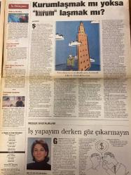 MİLLİYET GAZETESİ DOĞUM GÜNÜ HEDİYESİ - 15 AĞUSTOS 1999 -Yusuf Vezirhan-Günseli Özen Ocakoğlu-Yoshio Kondo-Shinya Tsutsumi-Vedat Akman-Murat Keleştemur-Özlem Tosun-Ulaş Bıçakçı-Güldep Kırtıkoğlu-Burçin Demirtaş-Fatih Aksoy-Bülent Göncü-Turgut Uzer Demokratik yönetime evet-Bütünsel Kalite için motivasyon-Futbolun yeni adresi: TELEON-Helpdesk ve Call Center’da lider-Krizde teorinin yeniden keşfi-Moda kimlikleri-Kurumlaşmak mı yoksa “kurum”laşmak mı?-İş yapayım derken göz çıkarmayın-Şimdi televizyonculuk çok moda-Ortaklık uyumu nasıl ölçülür?-Vizyona evet, planlamaya hayır çizer: E. Büyükyıldırım-karikatür: gözlükle parayı incelerken birbirini dürten iki adam-karikatür: televizyonu tamir eden teknisyen-karikatür: kamerayla çekim yapan sunucu