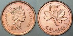 KANADA 1 CENT 2002 SİRKÜLASYON HATIRA. KRALİÇE II. ELİZABETH 50. TAHT YILI 1952-2002 ALTIN JÜBİLE. 19.05 mm ÇİLALTI