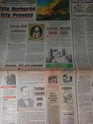 Milliye GAZETESİ-22 eylül 1985-Brooke Shields - Ceylan Orhun - Ahmet Soner - Özlem Tezcan - Nursen Kitapçı - Nermin Bezmen - Aişe Tezcan - Nazlı İnönü - Hayri İnönü - Sema Çağlan - Seçkin Çağlan - Ahmet Bezmen - Turgut Özal - Torun Dede - Alev Bezmen - Halil Narin - Ayten Narin - Güzin Öngör - Aysel Acar - Nilgün Aydın - Şule Bezmen - Leyla Kadirbeyoğlu - Engin Cezzar - Gülriz Sururi - Gülşah Soydan - Zao Ziyang - Deng Şiaoping - Hua Gue Feng - Cemal Abdül Nasır - İlhan Soysal - Louis Pasteur - Sigmund Freud - Padişah I. Ahmet - Genç kızlara öğütler - Sağlıklı rejimin 10 temel ilkesi - 20. yüzyılın güzellik ilahesi Brooke Shields yazdı - Merhaba… - Genç İnönü’ler için öğrenmek en güzel şey - Çiftehavuzlar’da mücevher yarışı - Konuklarını sarayda ağırladı - Mutluluk dilekleri arasında - Eller mesaj veriyor - Beyti - Dışarıdan gelenleri evinde ağırlıyor - 25. evlilik yıldönümü onuruna - Gözümüz üzerinizde - Dünyadan haberiniz var mı? - İşte Barbaros İşte Preveze - Cemal Abdül Nasır öldü