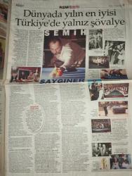 HÜRRİYET GAZETESI DOĞUM GÜNÜ GAZETESİ  -15 Şubat 2004-Hanzade Doğan-Aydın Doğan-John Holmes-Semih Saygıner-Uğur Cebeci-Murat Öztüzün-Vagn Soerensen-Özdemir İnce-Şentürk-Haldun Taner-Çetin Altan-Selim İleri-Meral Tamer-Ayşe Arman-Sedef Kabaş-Sevil Atasoy-Duygu Asena-Sibel Eraslan-Pınar Kür-İnci Aral  Hanzade Doğan gözü kara olduğum doğru-Pornonun 34.29 santimlik megastarı John Holmes-Aydın Doğan ne LSE takıyor ne de Columbia Üniversitesi maalesef-Dünyada yılın en iyisi Türkiye’de yalnız şövalye Semih Saygıner-Embraer süper ligde-Şiiri destekleyen ticaret ve sanayi odası-Huri mi Hürrem Sultan mı-Kadın yazar kadın yazara benzemez