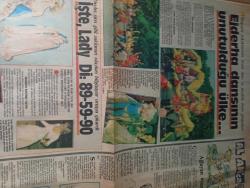 Milliyet GAZETESİ-19 mayıs 1985-Talat Bulut-Şükran Güngör-Burçin Orhon-Pembe Mutlu-Melike Zobu-Reşit Gürzap-Recep Bilginer-Lütfü Ö. Akad-Feyzi Tuna-Engin Yıldız-Turan Tekinşav-Çetin Orhan-Gülben Şırak-Neyran Çağlar-Cahit Aral-Ceylan Orhun-Julide-Osman Özköylü-Mustafa Tanyalçol-Nalan Kablan-Türkan Şoray-Günes Tecelli-Taner Dedeoğlu-Erol Özkan-Harun Yahya-Sakıp Sabancı-Nazan Keserler-Altan Tunk-Nermin Abadan Unat-Vedat Dalokay-Kamran İnan-Nesrin Başaran-Mehmet Altan-Sedef Çaoğlu-Joey Çaoğlu  İstanbul’dan OPUS geçti-Demirel modası-Kızlarda Ayda erkeklerde Onur-Kralların ressamı Anadolu yollarında-Kırk pare yorganlar-Boynunuzu unutmayın-Dersan’a anne arıyor-Ekranın yeni konukları-Plaza Oteli-Siftah Bugünün Saraylısı yapıyor-Yunus Emre-Bu fotoroman olay yaratacak-Elvan kızın tutkusu-Kutsal bir görevi yerine getirdim-‘Yunus’u oynamak için yıllardır bekledim-Yemek sanatı-Kongre melekleri-Veda partisi-Haliç’te bir tarih yatıyor-Eğlenmek de bir sanattır-Balayı Kıbrıs’ta geçirdiler-Kadehler Papa