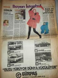 METRO İSTANBUL DOĞUM GÜNÜ GAZETESİ  -15 Ekim 1985-Meryl Streep-Tunca Toskay-Tansu Tılıç-Servet Aydemir-Servda Cavaş-Sebahat Kaya-Aydın Bilgin-Şevket Özçelik-Ümit Erdim-Necmi Tanyolaç-Bengsson-Stankoviç-Erhan Güvenç-Ceferino Rodriguez-Giray Şimşek-Recep Kaymak-Muzaffer Elçsoy-Mine Mater-Nesli Zsöy-Nihal Arda-Aysel Mutlu-Oya Aydoğan-Hülya Erol-Güngör Bayrak-Çiğdem Ay-Tok Erdemir-Yüksel Uzel-Nesrin Gevheri-Şehrihan Gül-Şahika Onur-Nihat Fırat-Ümit Besen-Yavuz Koral-Faruk Tuncel-Akın Uğurlu-Sevpil Üründüner-Ahu Tuğba-Seda Sayan-Nurşah İssoy-Nezih Nel-Nermin Özreci-Nurgül Onay-Kenan Temiz-Hazal Yüce-Yeşim Nur  Yeldeğirmeni mucizesi-Kartal’da denetleme-Semt pazarlarının artık yalnız adı ucuz-İstanbul 5 yıl sonra kokmayacak-Su öncelikli sorundur-Bu kadın İstanbulluları bu akşam eve kapatacak-Yağmur yağdı böyle oldu-Köpekçe konuşuyormuş-Minik şoförler yollara ‘davar muamelesi’ yapıyor-İyi sporcu pes etmez-Doğramacı’yı seviyorum-Hayda bre Pehlivan-Türk filmleri toplu gösterisi-Kanuni’nin Freudy