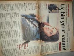 MİLLİYET DOĞUM GÜNÜ GAZETESİ  -30 Ocak 2000-Murat Kekilli-Ayşenur Yazıcı-Aysun Önen-Deniz Kutlukkan-Ayşegül Sönmez-Konca Kuriş-Şahide Yazıcıoğlu-Yasgül Aldoğan-Ayşe Düzkan-Sibel Eraslan-Mine G. Kırıkkanat-Lale Mansur-Emine Şenlikoğlu-Faik Bulut-Ömer Onan-Gürbüz Evren  Kekilli’yi kimseler tutamaz-Of Alman-Mızık-a-Pamuk Güce-Art niyet-Modada botanik rüzgar-Osmanlı’da giysi-Feminizmin rengi soldu-Yazık oldu-Feministlerin ilk şehidi-Sıra kimde-Pisliğe batınca çıkmak zordur-O dönem kimdi başbakan-Şüpheliyim-Sen artık şeytan oldun-Siyaset aracı olarak rüya-Herkes başka giyiniyordu