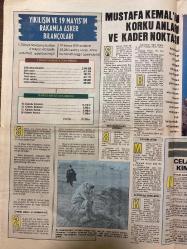 TERCÜMAN GAZETESİ DOĞUM GÜNÜ HEDİYESİ - 19 MAYIS 1978 -Osman Kocaoğlu-Anadol Hanım-Mustafa Kemal-Padişah Vahdettin-İngiliz General Milne-Mustafa Kemal Paşa-Halide Edip Hanım-Meclis Reisi Mustafa Kemal-Meral Çakır-Melike Esen-Kamil Mısırlı-Mehmet Akif-Benazir Butto-Hakkı Tarık Us-Mehmet Emin Yurdakul-Ziya Gökalp-Ali Fuat Paşa-Rauf Orbay-İsmet Paşa-Selahattin Köseoğlu-Celal Bayar-Mustafa Kemal Atatürk-Hala sömürülen yardım konusu-Milli mücadeleye 100 milyon rubleyi Ruslar değil Buhara Türkleri vermişti-Buhara Cumhuriyeti-Bir Bolşeviğin itirazı-Anadol Hanım kimdi?-Milli Mücadele’nin klasik kronolojisi-Türkiye Büyük Millet Meclisi’nin azap günleri-Ankara’da ilk tango ve ilk yabancı hanımlar-8 odalı meclisin ranza altı milletvekilleri-Milli Mücadele’de Sünni-Alevi ittifakı-Piramit tepesinde başlayan ihtilaf-Yıkılışın ve 19 Mayıs’ın rakamlarla asker bilançoları-Mustafa Kemal’in korku anları ve kader noktası-Celal Bayar: “Atatürk kimseyi öldürtmedi”-Atatürk (suikastler ve adam öldürmeler sonu