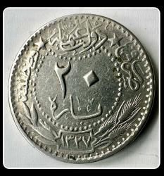1327/5 - 20 Para Sultan Mehmed Reşat (OSM20P-5)