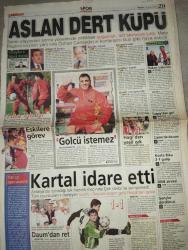MİLLİYET GAZETESİ DOĞUM GÜNÜ GAZETESİ  -13 Ocak 2002-Fatih Terim-Özhan Canaydın-Mete Razlıkli-Halil Özer-Erhan Telli-Hakan-Tugay-Kenan Karasu-Daum-Cansun-Sarı-Albayrak-Beren-Gülben Ergen-Sibel Turnagöl-Bahar Öztan-Haluk Tatar-Yalvaç Ural-Peyo-Chris Browne-Fred Lasswell  Aslan dert küpü-Canaydın’a büyük destek-Golcü istemez-Kartal idare etti-İçkisiz hızlı balık-Kansere karşı ballı ot kalkanı-Aktan-Şallı kavgasına canlı yayında devam-Çıldıran zeka oyunları-Noktalama işaretlerinin öyküsü-Baştan sona ‘içerden’ de ısının-Rusya’dan sevgilerle-İççe tavada turbot balık-Bu kuğular Türk olsa-İçeriden de ısının-Çizme’de devam-Kosta Rika 2-1 galip-2008 zirvesi-Gençler dördüncü-“Neden herkesin iki tarafında çıkıyor da benim burnumda çıkmıyor”-Okunmayan yazı-Saymanın kolay yolu-Şirinler-Bastır Viking-Ah şu ninemle dedem