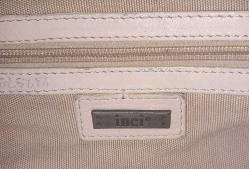 İNCİ MARKA KREM RENK ORJİNAL DERİ KADIN ÇANTASI.  KONDİSYON YÜKSEK